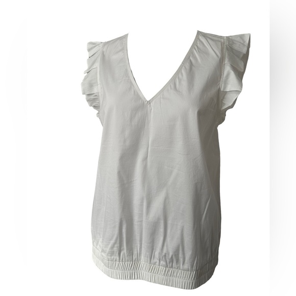 Halogen White short sleeve Dress shirt medium - Picture 6 of 6